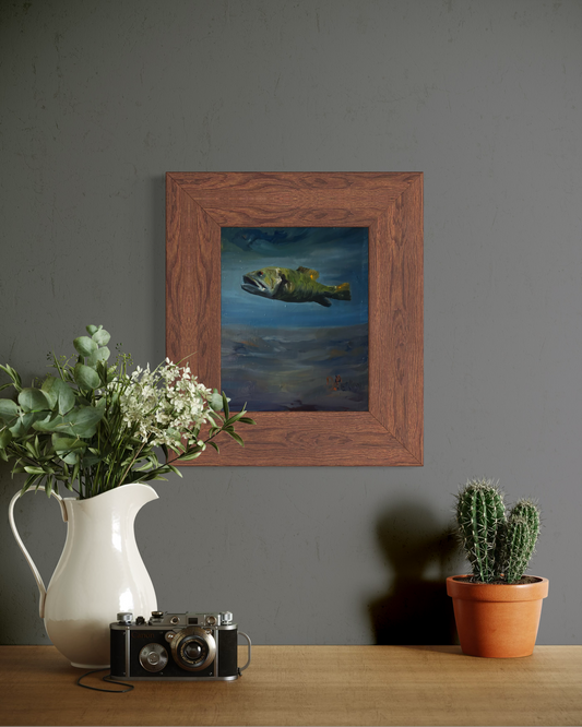 Underwater Bass (Original Painting)
