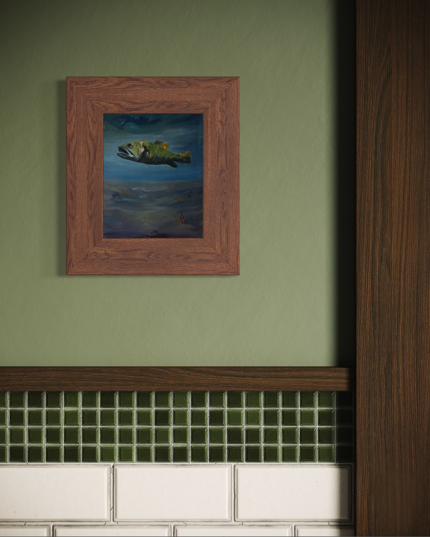 Underwater Bass (Original Painting)