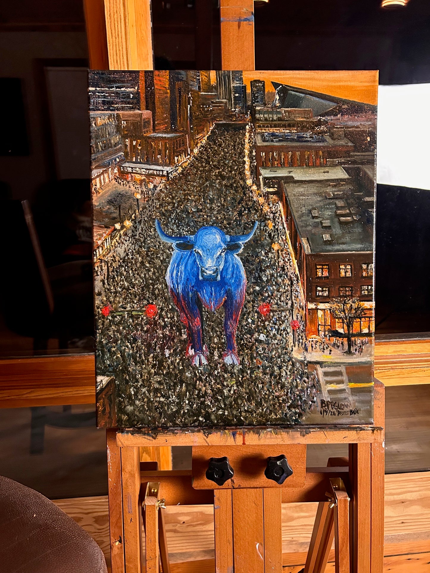 Protest Babe (Original Painting)